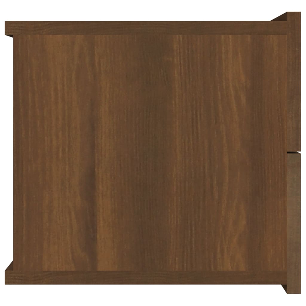 Yöpöydät 2 kpl ruskea tammi 40x30x30 cm tekninen puu - Sisustajankoti.fi