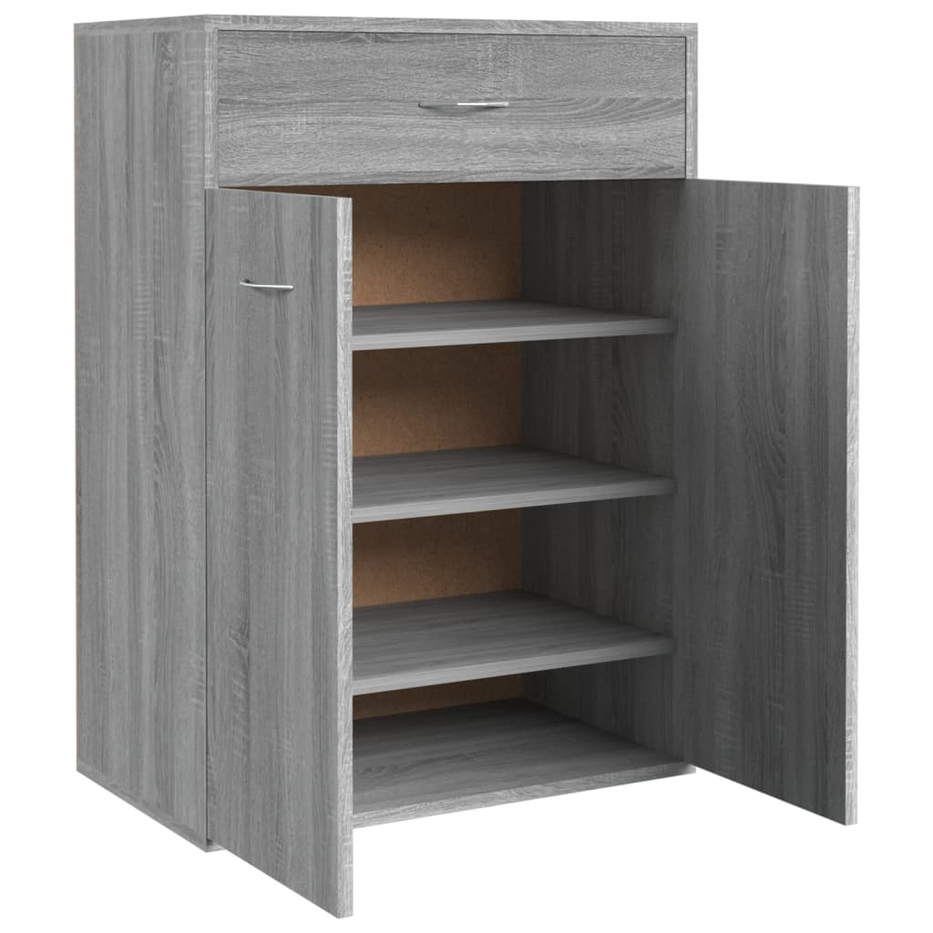 Kenkäkaappi harmaa Sonoma 60x35x84 cm tekninen puu - Sisustajankoti.fi