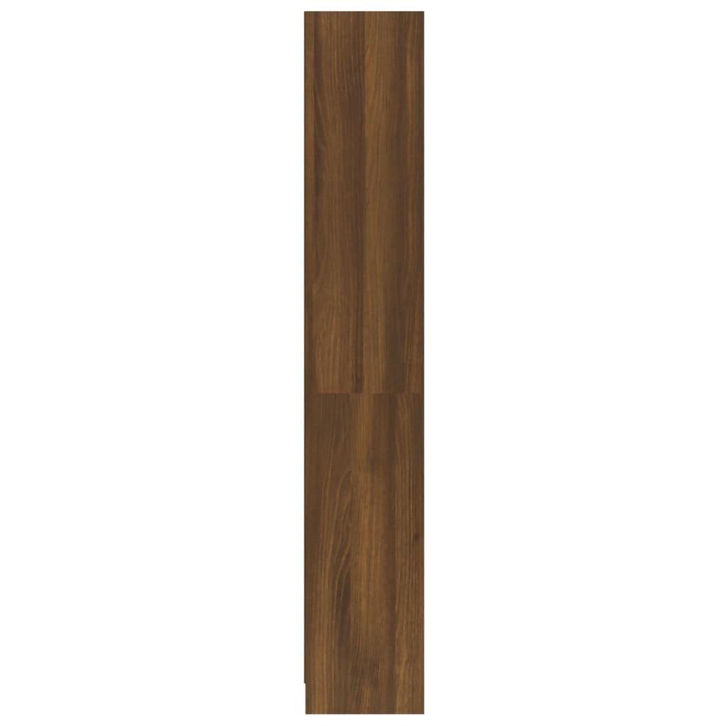 4-kerroksinen Kirjahylly ruskea tammi 60x24x142 cm tekninen puu - Sisustajankoti.fi