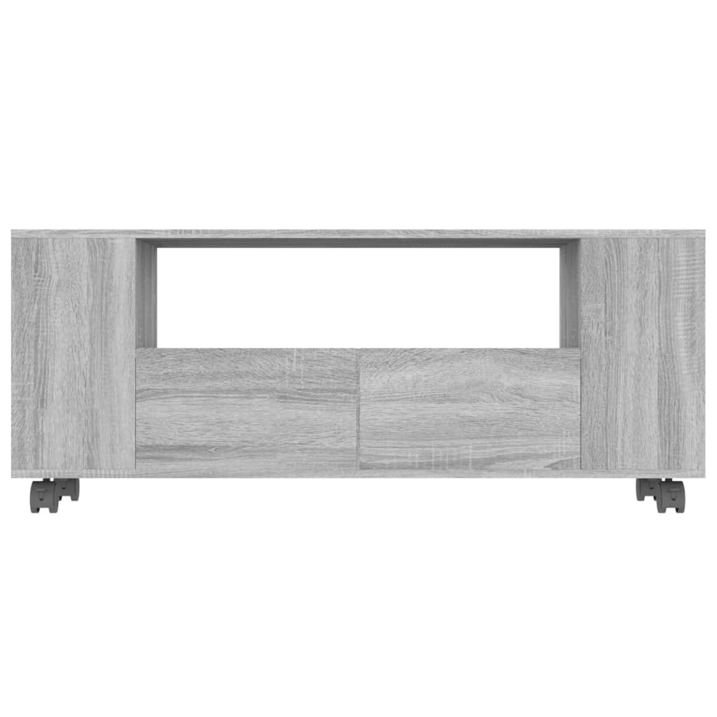 TV-taso harmaa Sonoma 120x35x48 cm tekninen puu - Sisustajankoti.fi