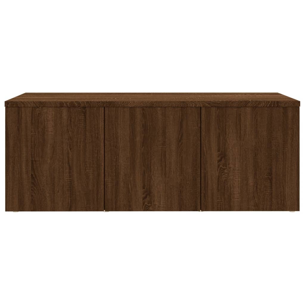 TV-taso ruskea tammi 80x34x30 cm tekninen puu - Sisustajankoti.fi