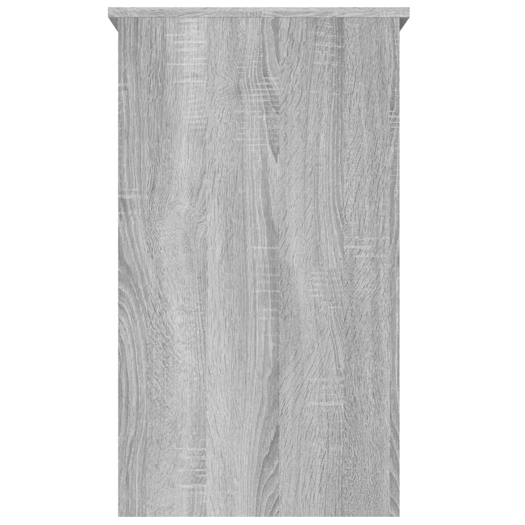 Työpöytä harmaa Sonoma 90x45x76 cm tekninen puu - Sisustajankoti.fi