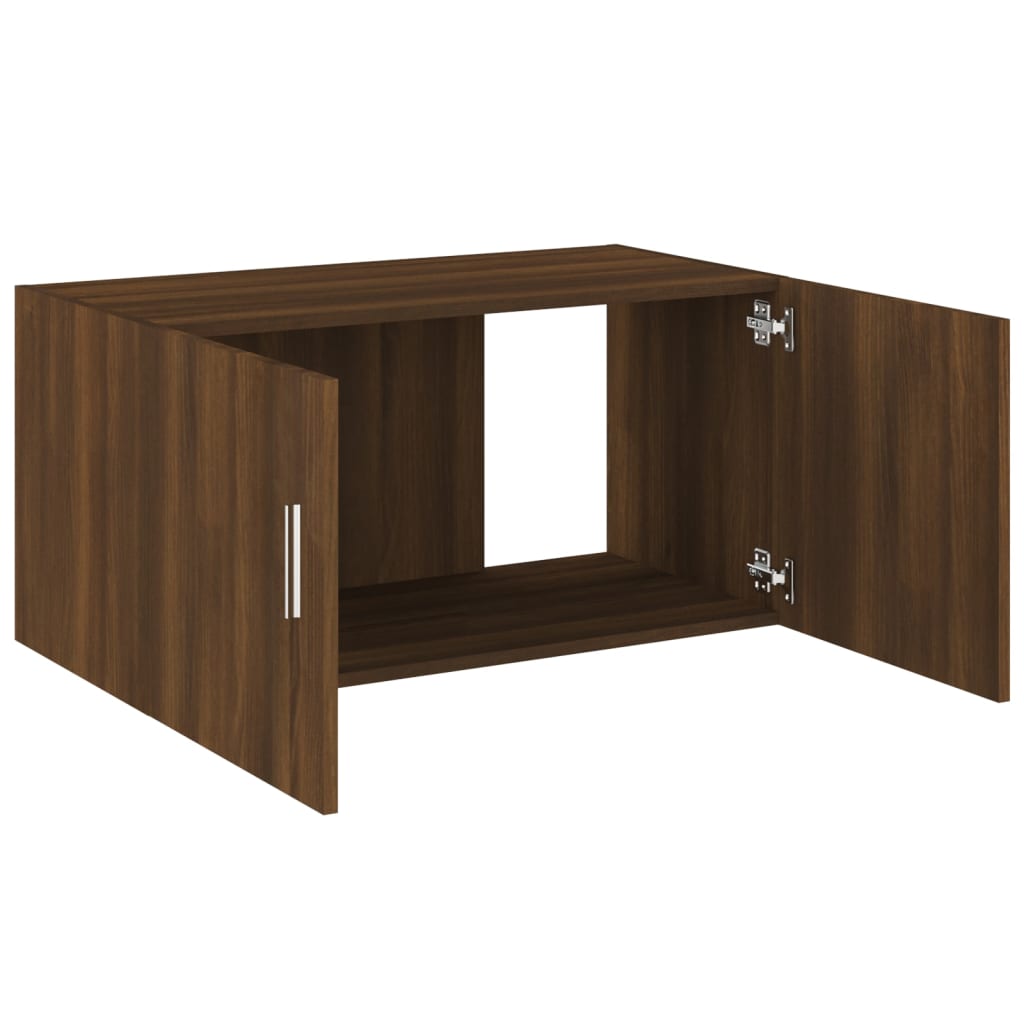 Seinäkiinnitettävä kaappi ruskea tammi 80x39x40 cm tekninen puu - Sisustajankoti.fi