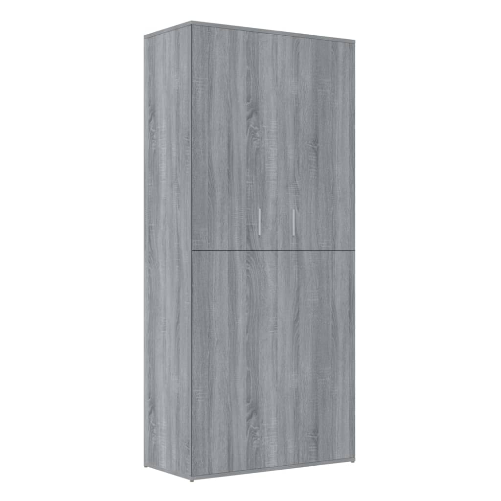 Kenkäteline harmaa Sonoma 80x39x178 cm tekninen puu - Sisustajankoti.fi