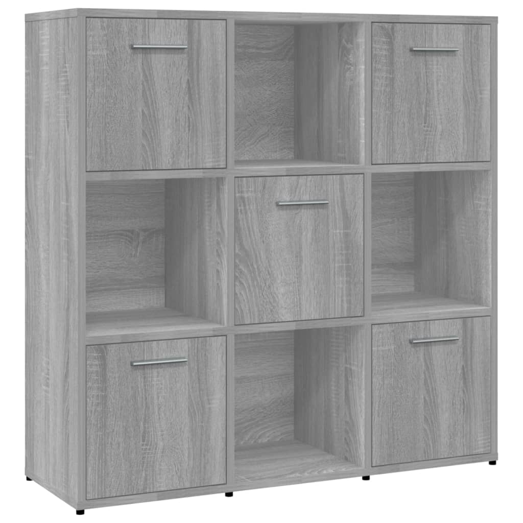 Kirjahylly harmaa Sonoma 90x30x90 cm tekninen puu - Sisustajankoti.fi