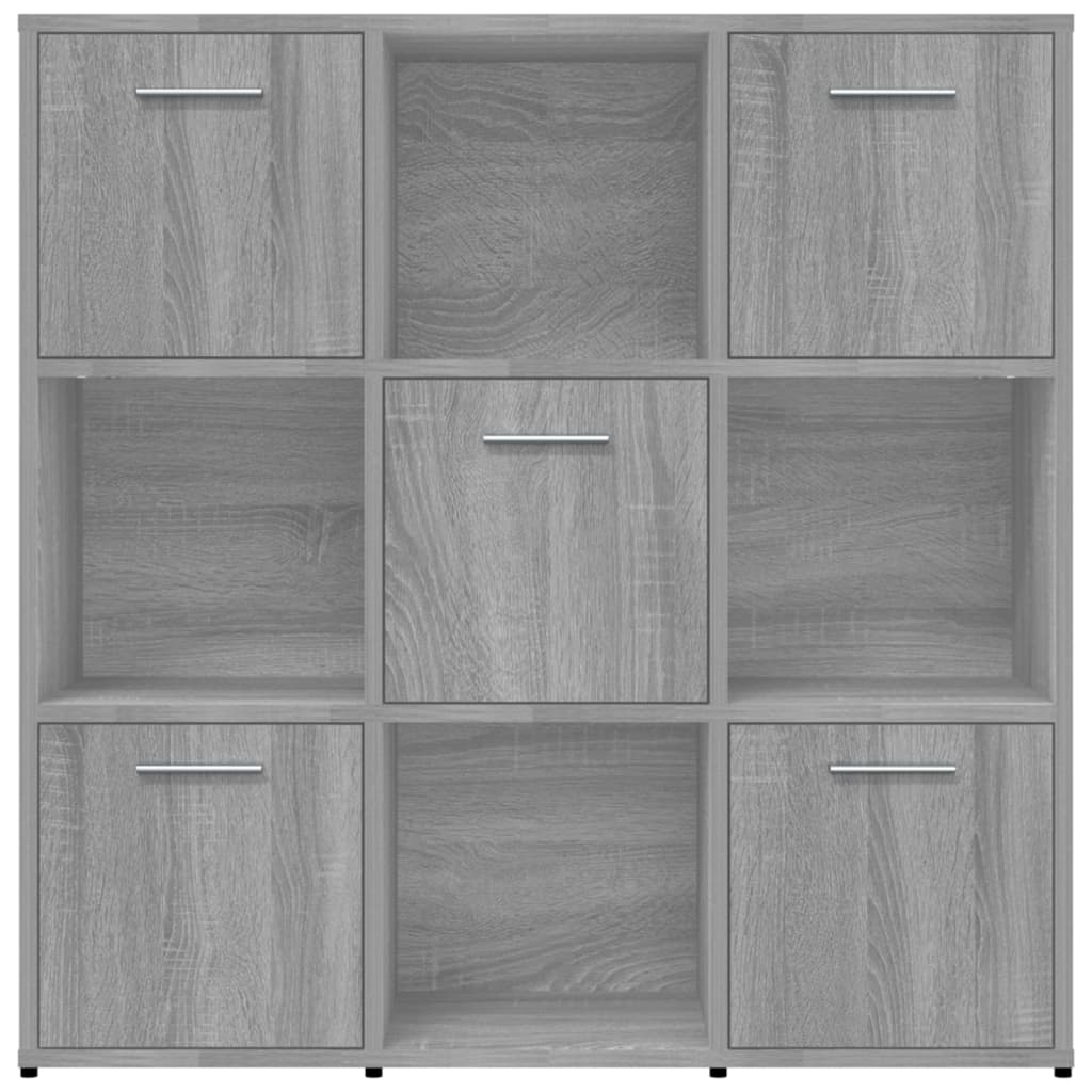 Kirjahylly harmaa Sonoma 90x30x90 cm tekninen puu - Sisustajankoti.fi