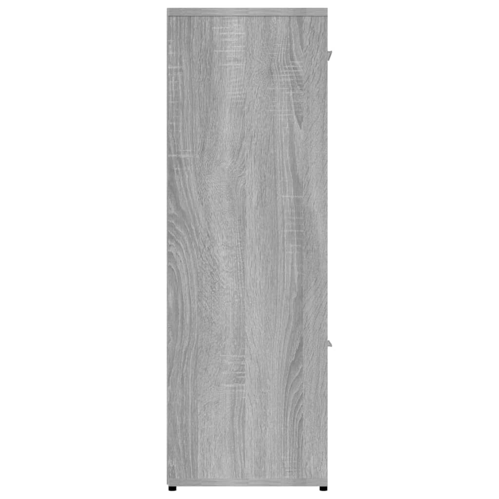 Kirjahylly harmaa Sonoma 90x30x90 cm tekninen puu - Sisustajankoti.fi