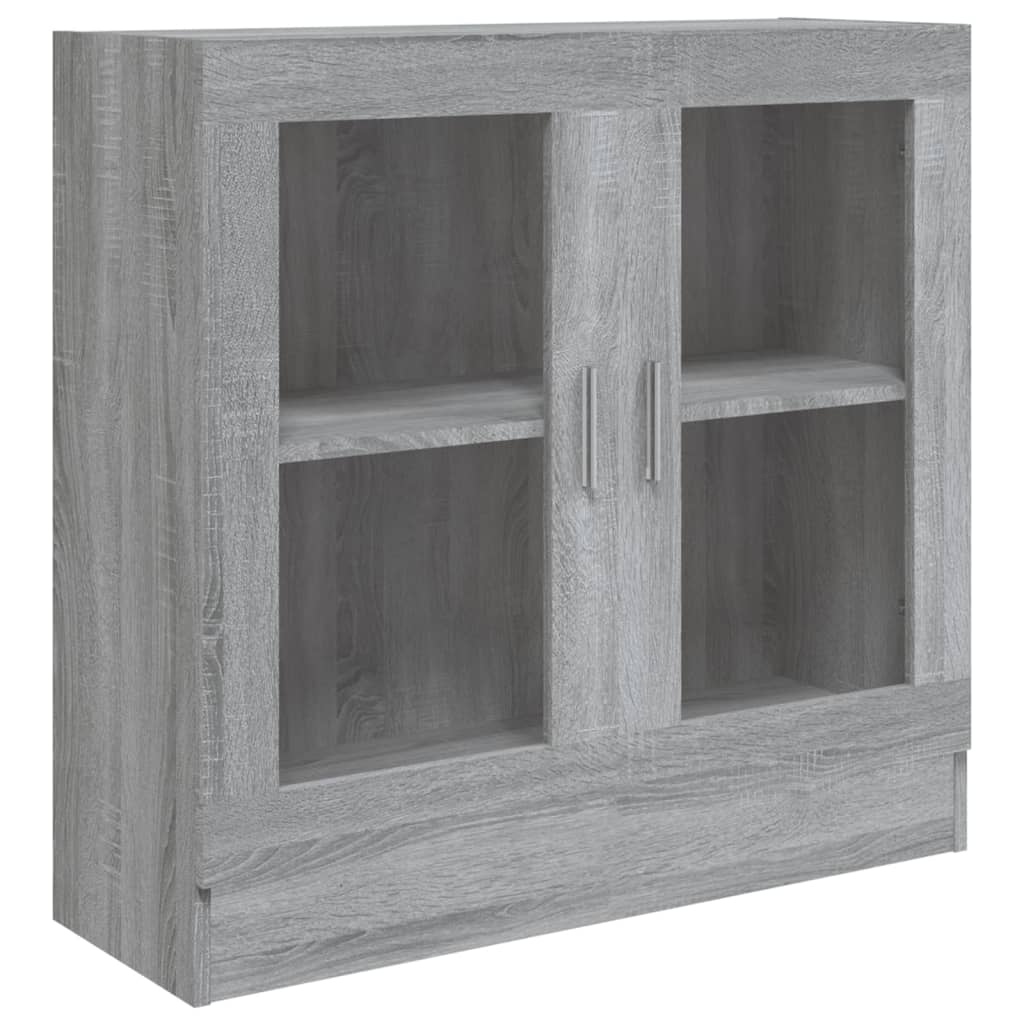 Vitriinikaappi harmaa Sonoma 82,5x30,5x80 cm tekninen puu - Sisustajankoti.fi