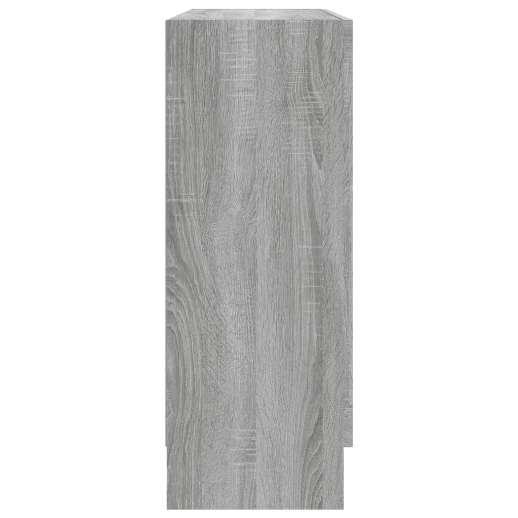 Vitriinikaappi harmaa Sonoma 82,5x30,5x80 cm tekninen puu - Sisustajankoti.fi