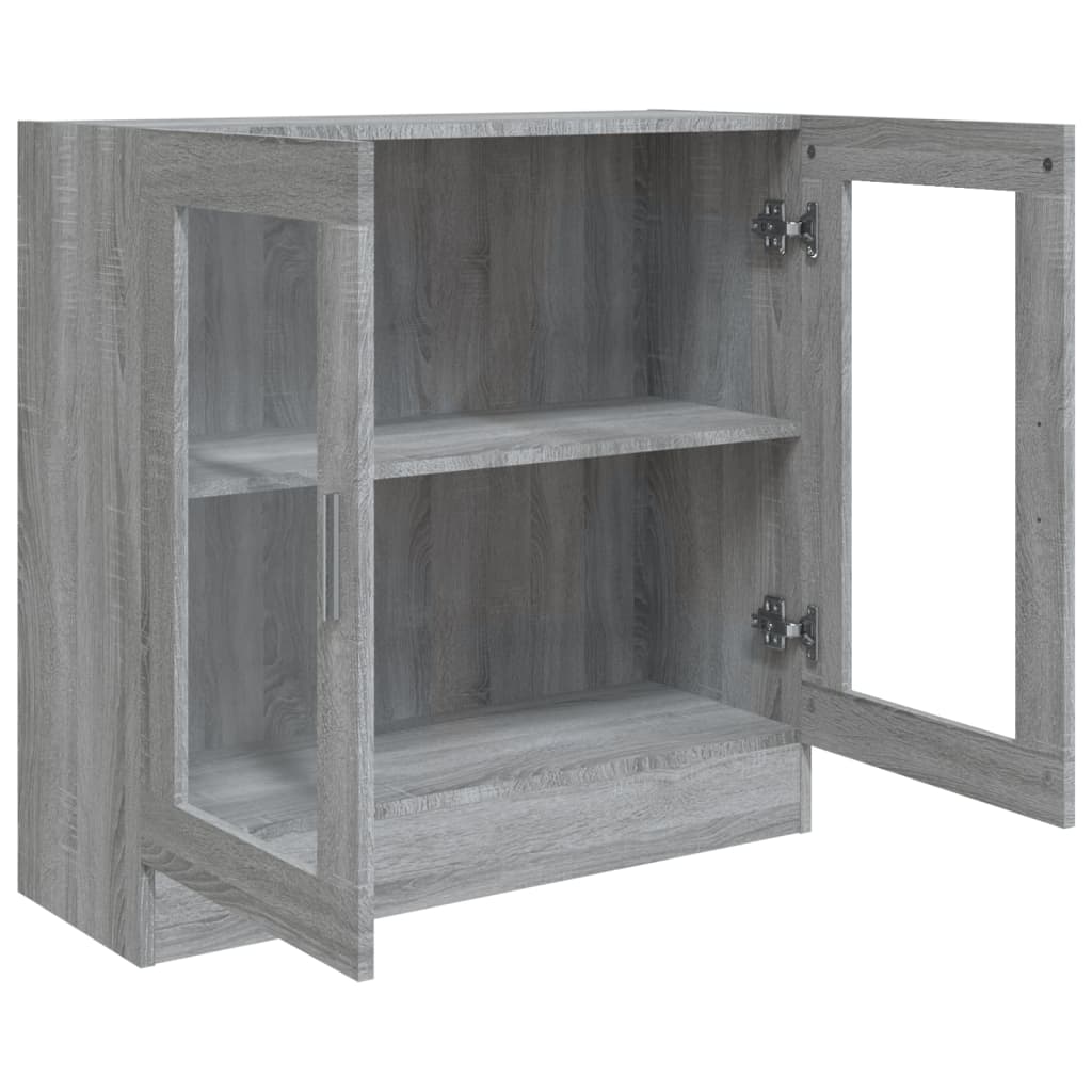 Vitriinikaappi harmaa Sonoma 82,5x30,5x80 cm tekninen puu - Sisustajankoti.fi