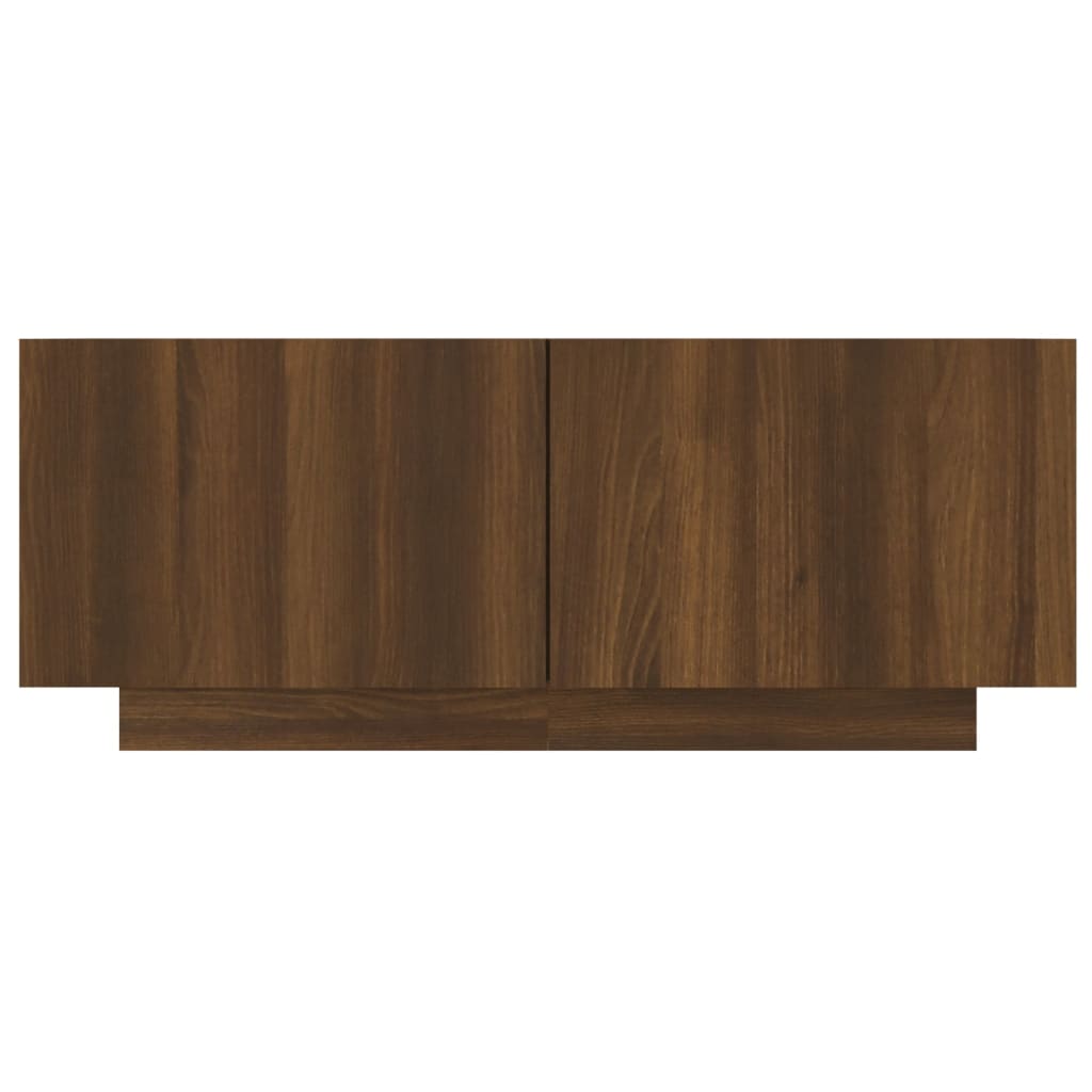 TV-taso ruskea tammi 100x35x40 cm tekninen puu - Sisustajankoti.fi