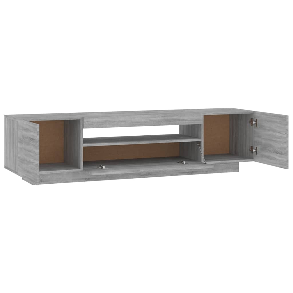 TV-taso LED-valoilla harmaa Sonoma 160x35x40 cm - Sisustajankoti.fi