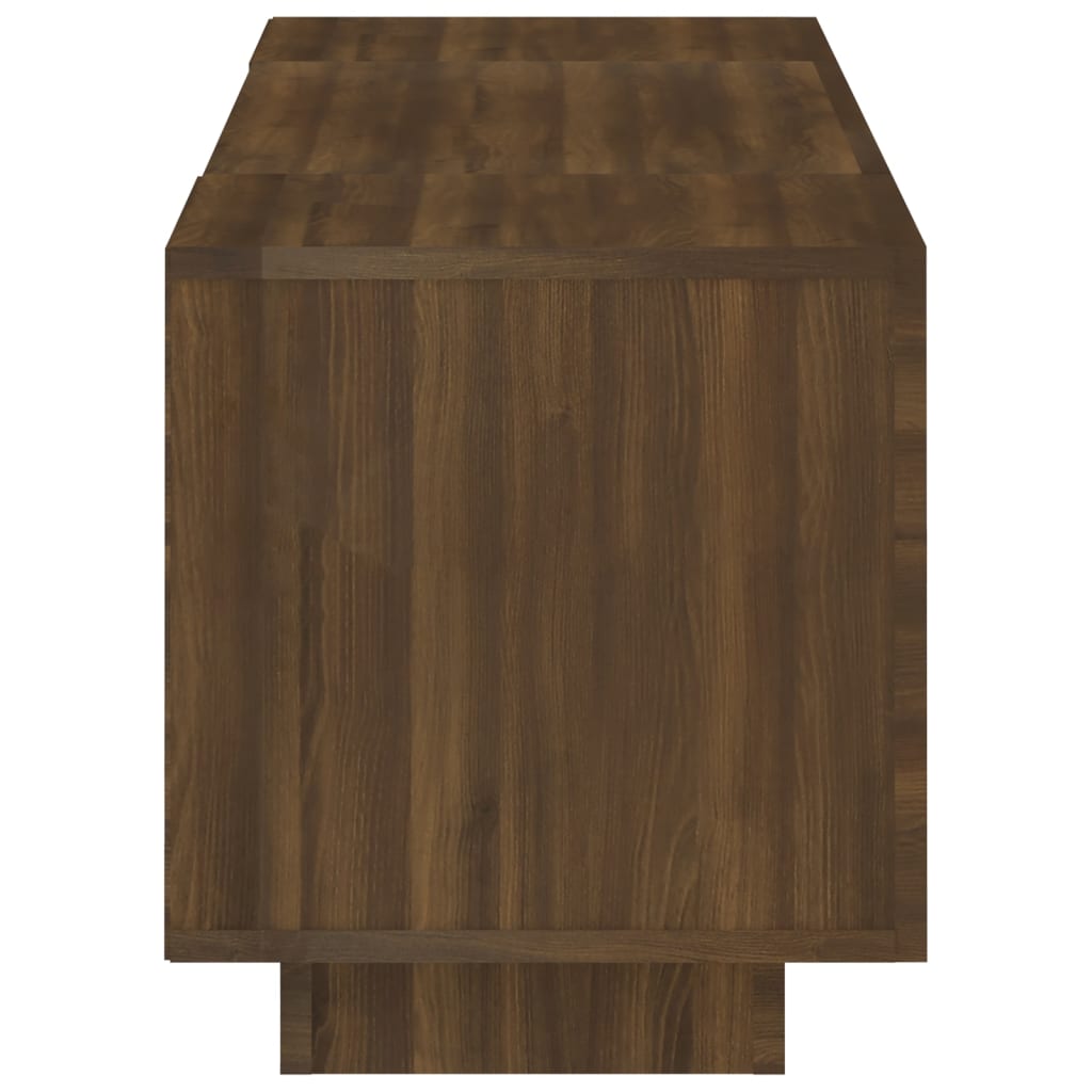 TV-taso LED-valoilla ruskea tammi 160x35x40 cm - Sisustajankoti.fi