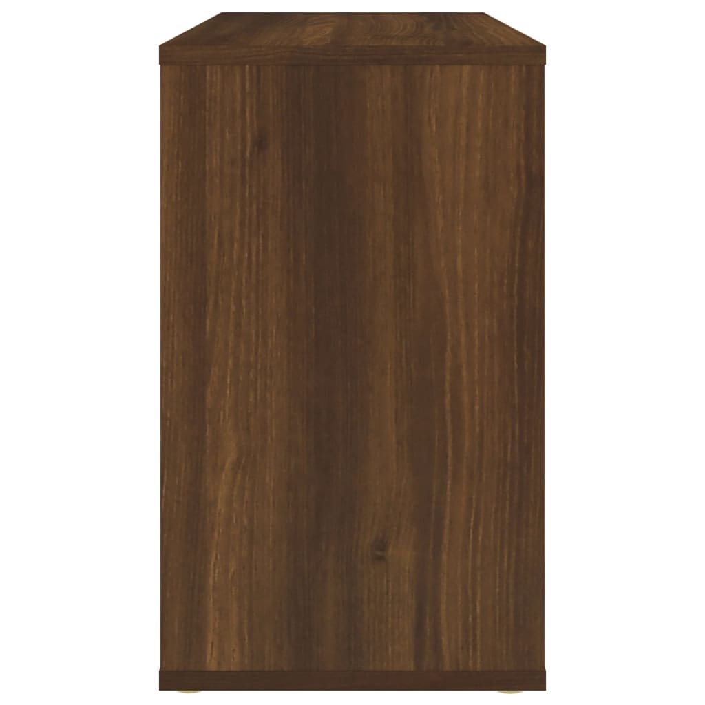 Sivukaappi ruskea tammi 60x30x50 cm tekninen puu - Sisustajankoti.fi