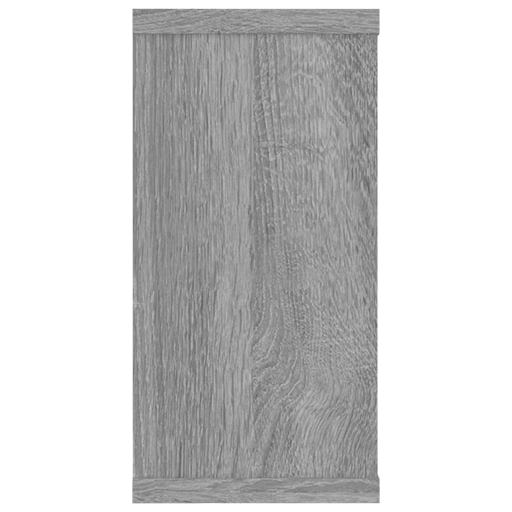 Seinäkuutiohyllyt 4 kpl harmaa Sonoma 100x15x30 cm tekninen puu - Sisustajankoti.fi