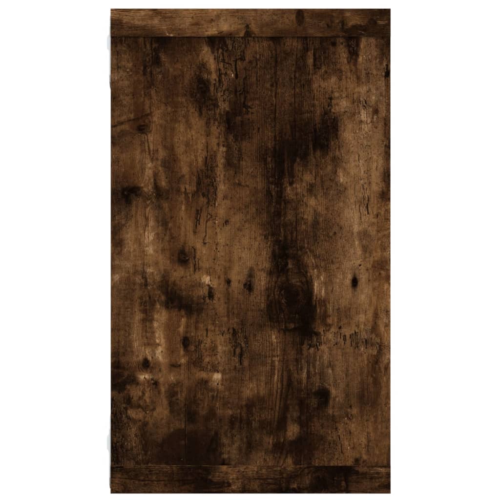 Seinäkuutiohyllyt 2 kpl savutammi 80x15x26,5 cm tekninen puu - Sisustajankoti.fi