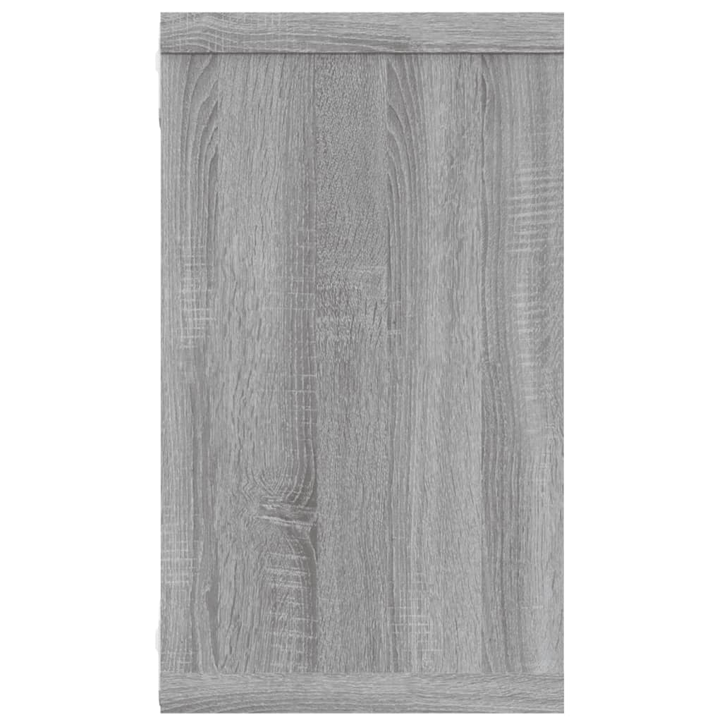 Seinäkuutiohylly 2 kpl harmaa Sonoma 80x15x26,5 cm tekninen puu - Sisustajankoti.fi