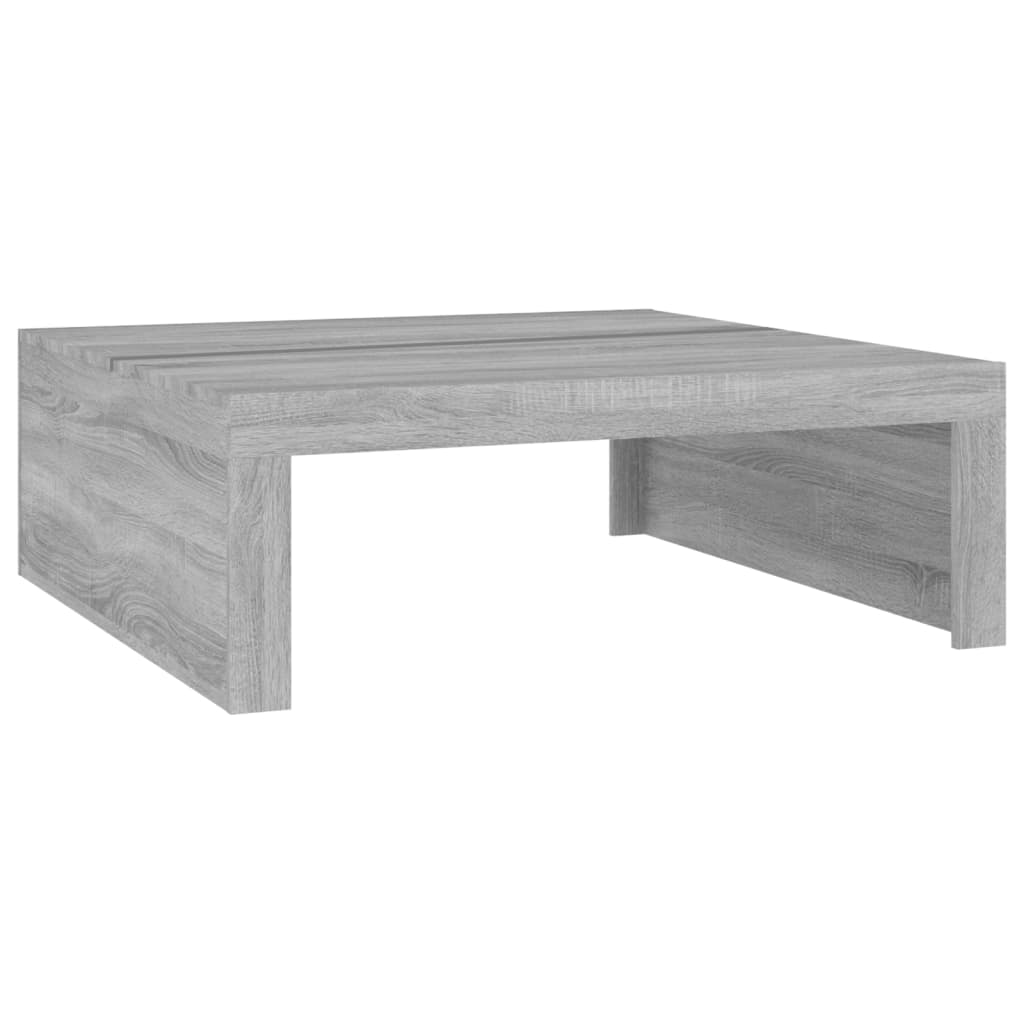 Sohvapöytä harmaa Sonoma 100x100x35 cm tekninen puu - Sisustajankoti.fi