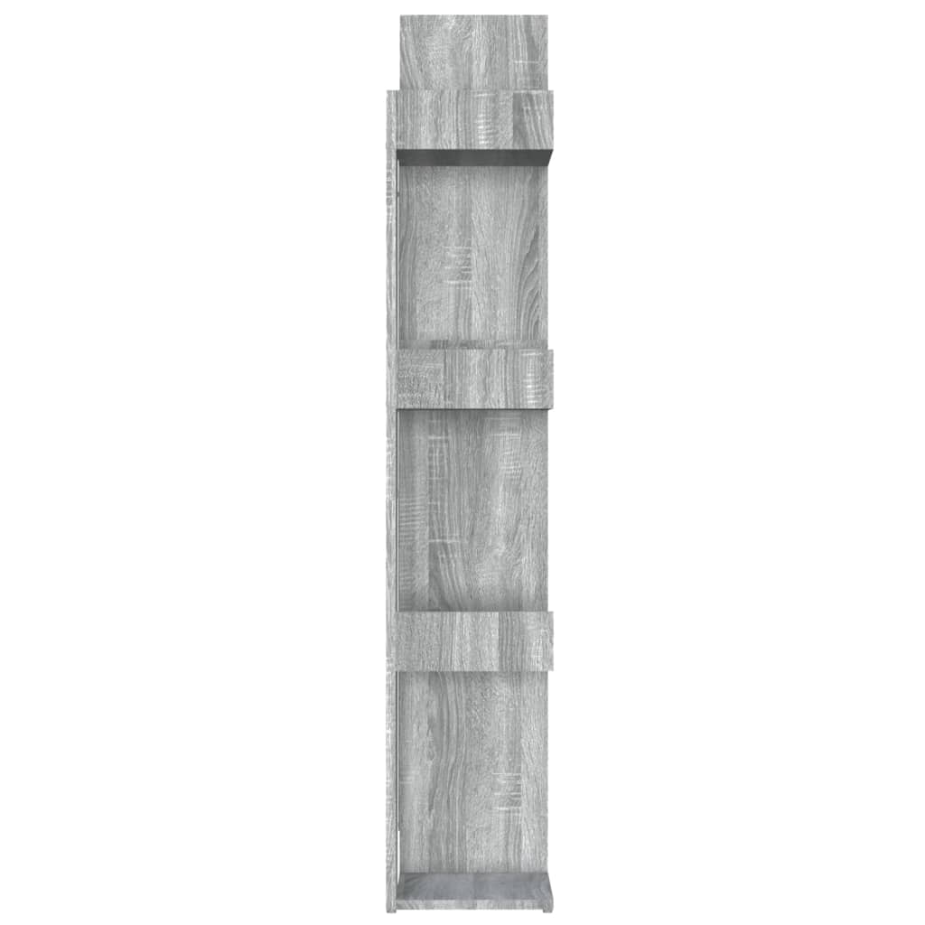 Kirjahylly harmaa Sonoma 86x25,5x140 cm tekninen puu - Sisustajankoti.fi
