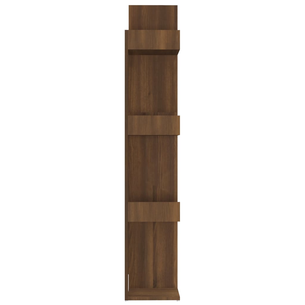 Kirjahylly ruskea tammi 86x25,5x140 cm tekninen puu - Sisustajankoti.fi