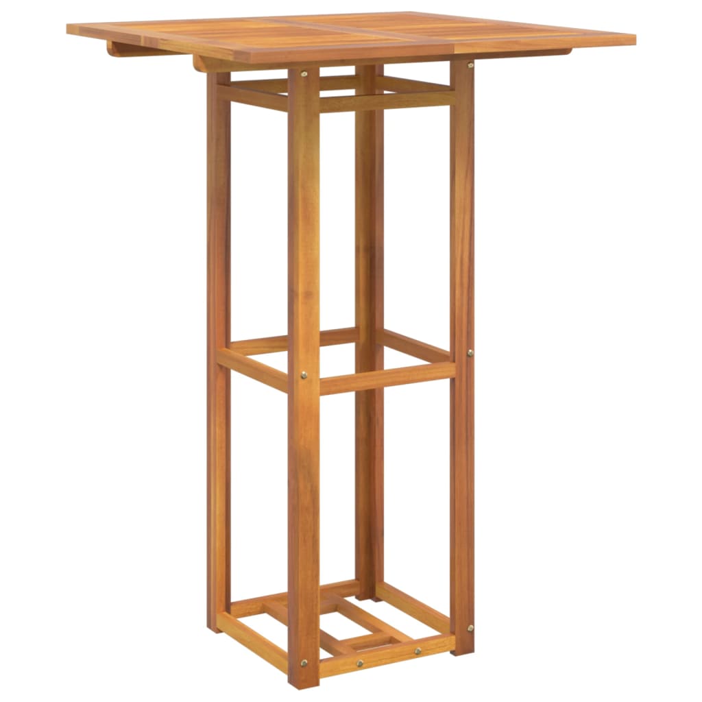 Bistropöytä 75x75x110 cm täysi akaasiapuu - Sisustajankoti.fi