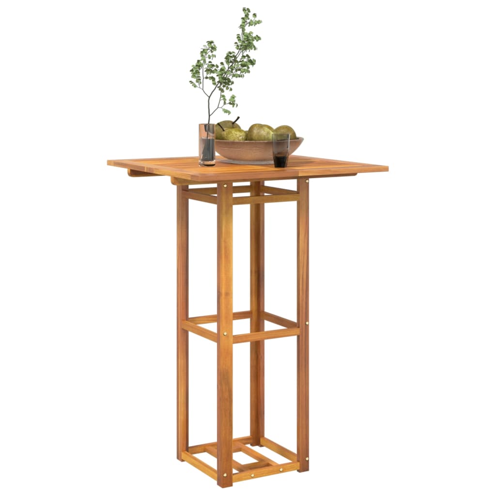 Bistropöytä 75x75x110 cm täysi akaasiapuu - Sisustajankoti.fi