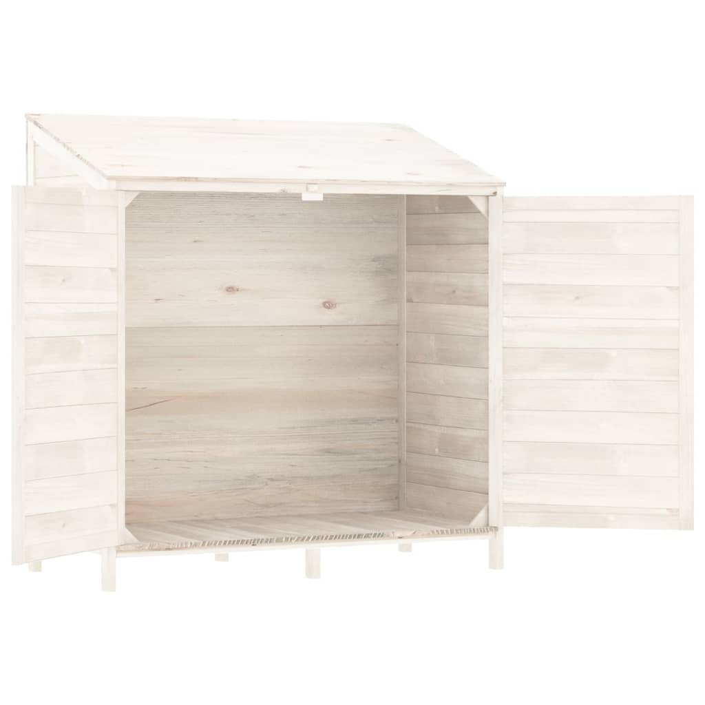 Puutarhavaja valkoinen 102x52x112 cm täysi kuusi - Sisustajankoti.fi