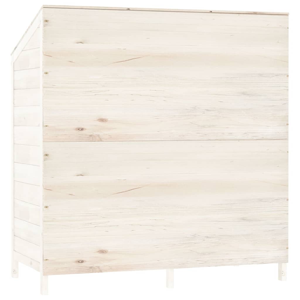 Puutarhavaja valkoinen 102x52x112 cm täysi kuusi - Sisustajankoti.fi