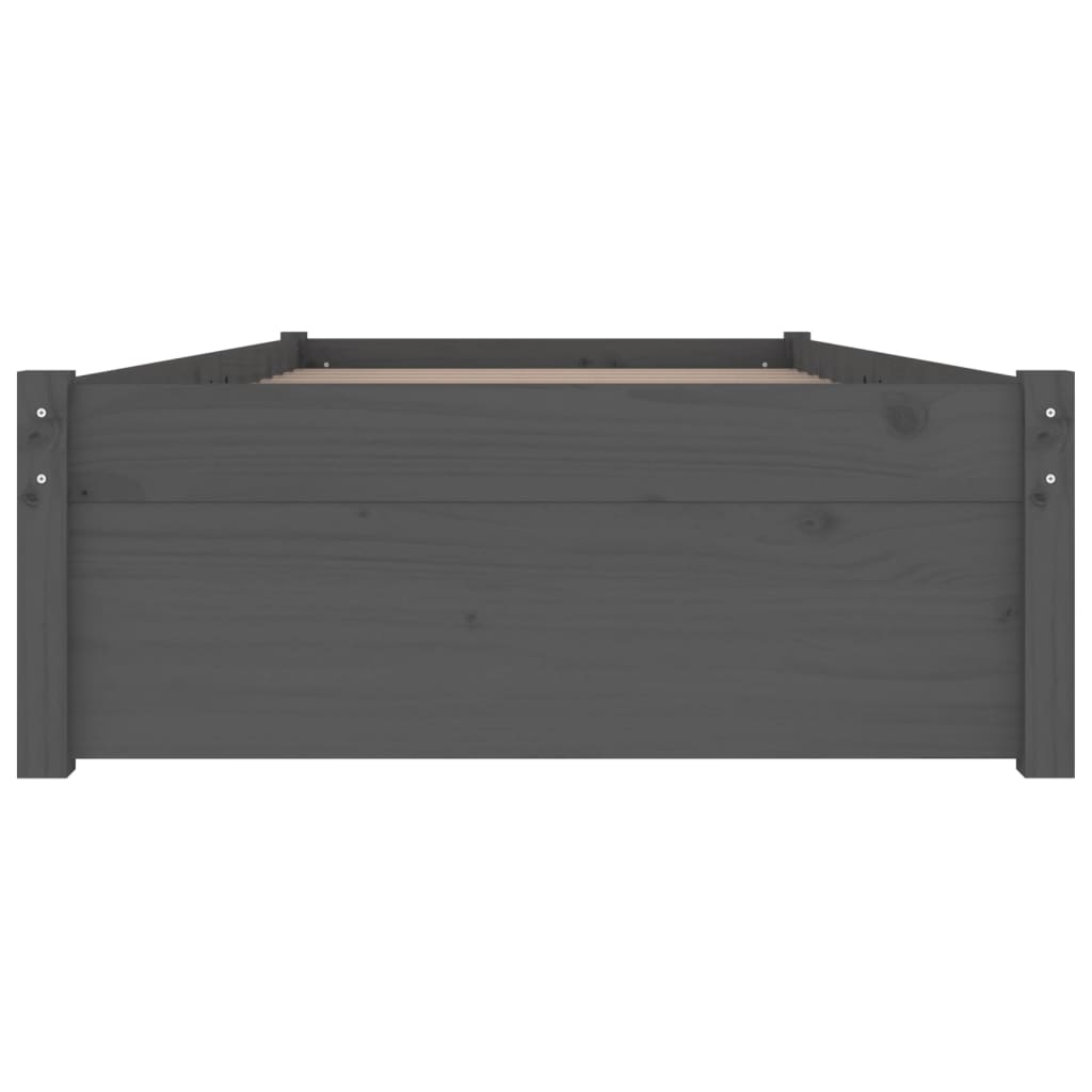 Sängynrunko laatikoilla harmaa 90x200 cm - Sisustajankoti.fi