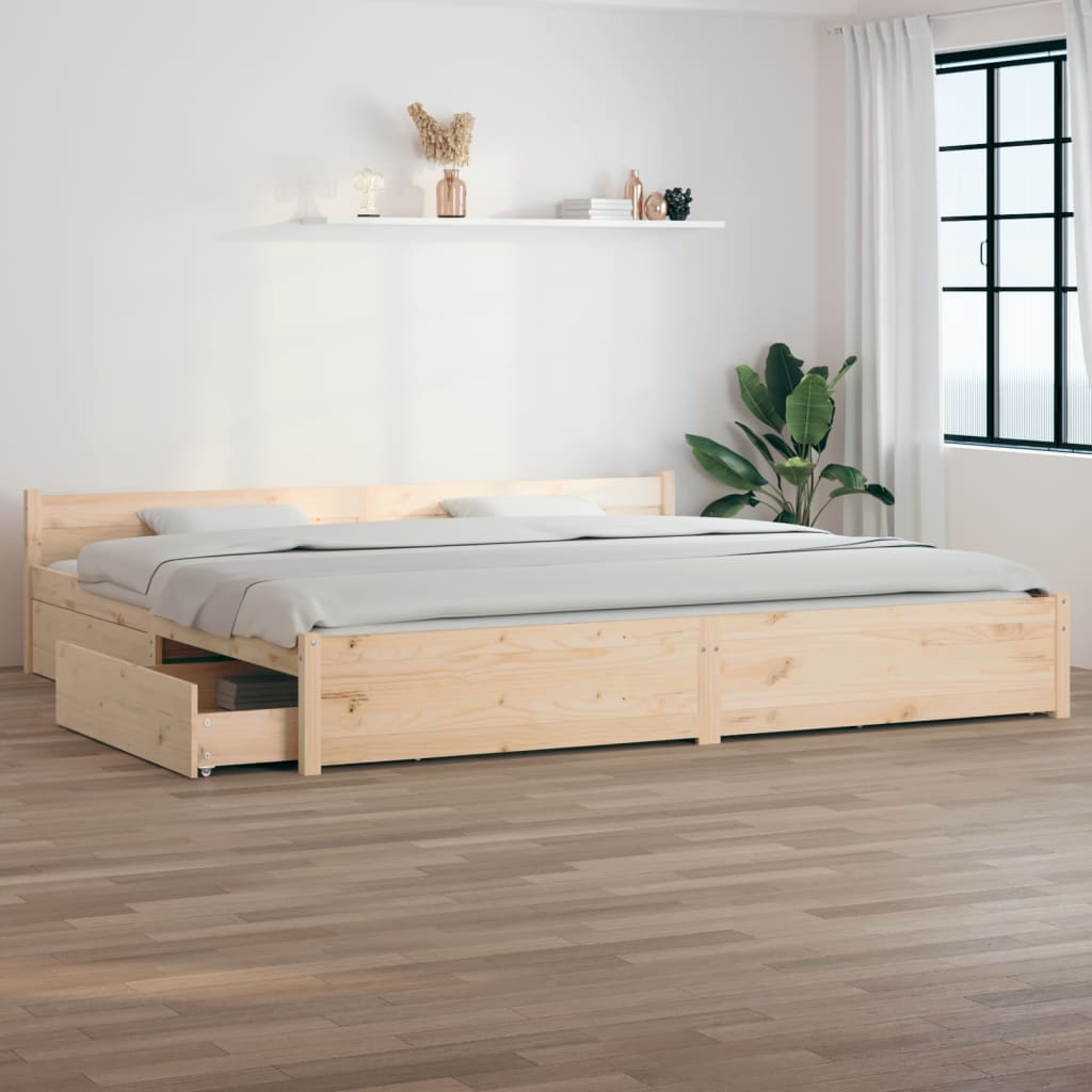Sängynrunko laatikoilla 180x200 cm 6FT Super King - Sisustajankoti.fi