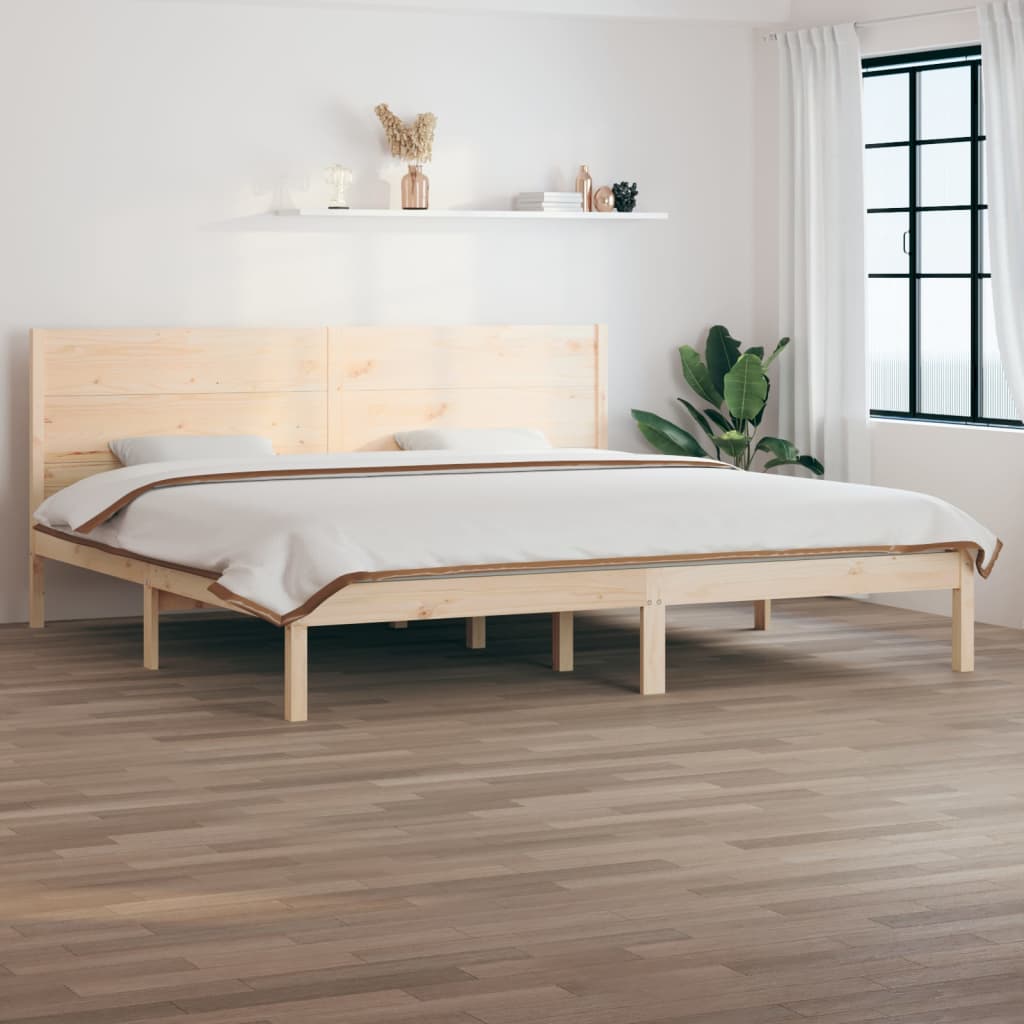 Sängynrunko täysi mänty 200x200 cm - Sisustajankoti.fi