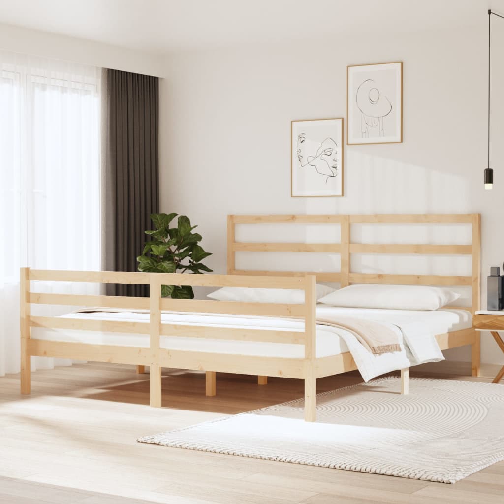 Sängynrunko täysi mänty 180x200 cm 6FT Super King - Sisustajankoti.fi
