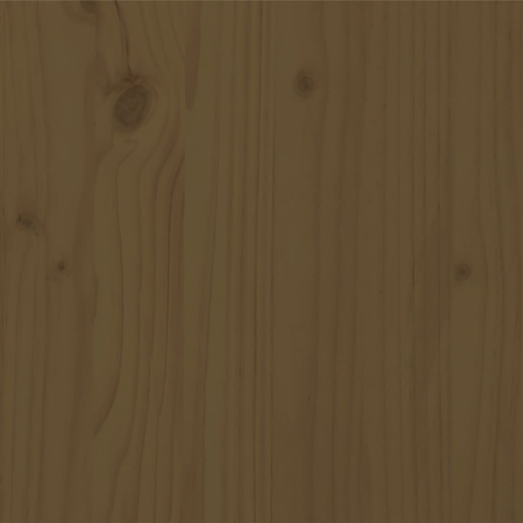 Sängynrunko hunajanruskea täysi mänty 200x200 cm - Sisustajankoti.fi