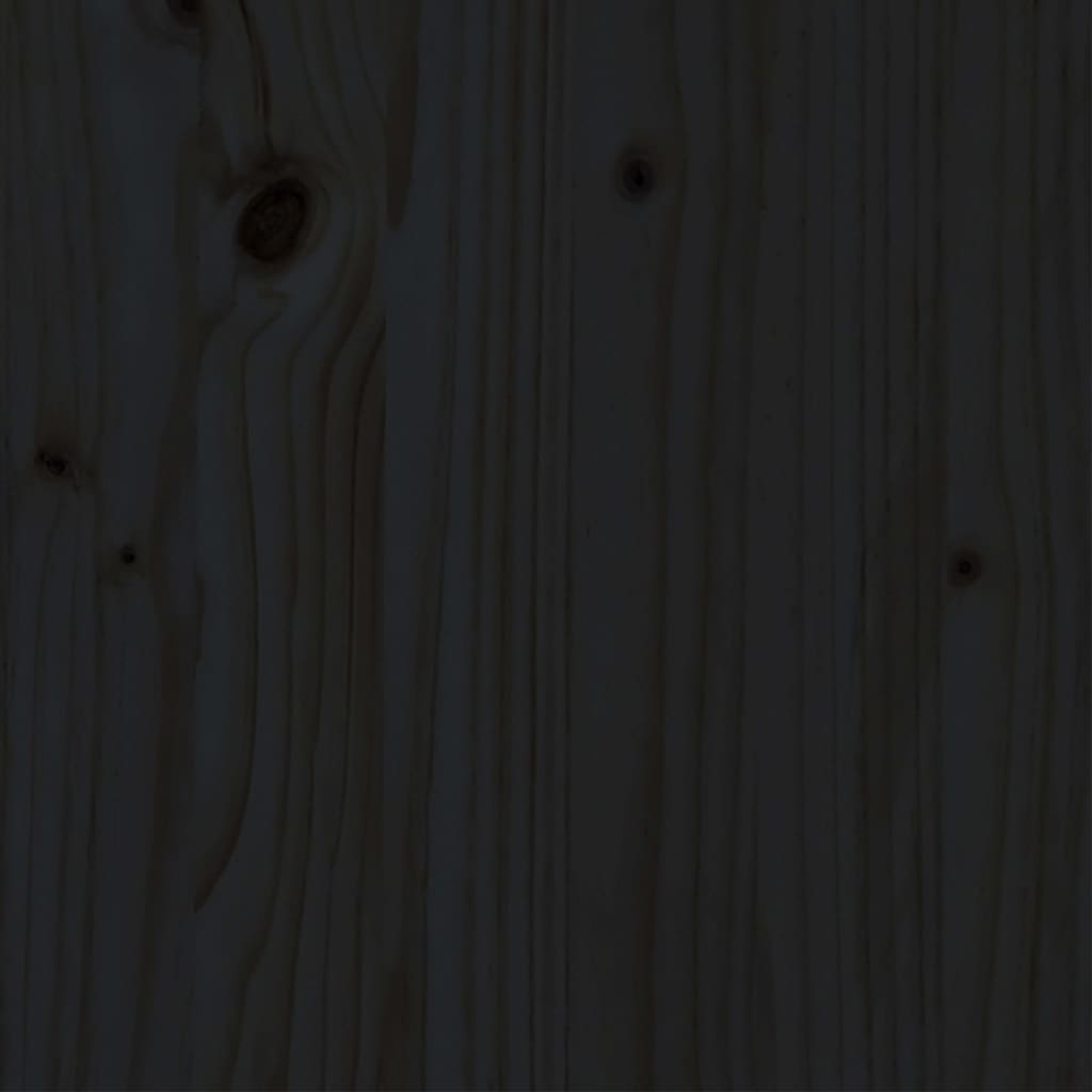 Sängynrunko musta täysi puu 100x200 cm - Sisustajankoti.fi