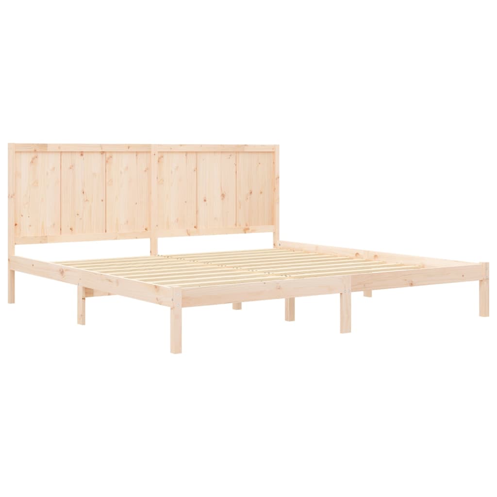Sängynrunko täysi mänty 200x200 cm - Sisustajankoti.fi