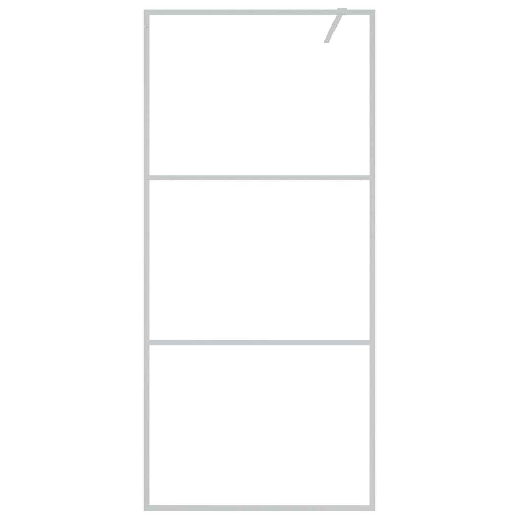 Walk-in suihkuseinäke hopea 90x195 cm kirkas ESG-lasi - Sisustajankoti.fi