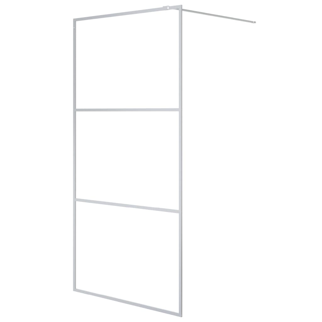 Walk-in suihkuseinäke hopea 100x195 cm kirkas ESG-lasi - Sisustajankoti.fi