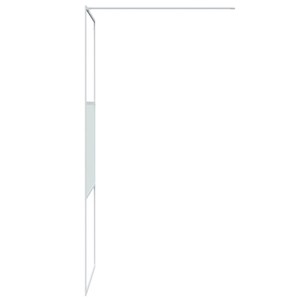 Walk-in suihkuseinäke valkoinen 80x195 cm kirkas ESG-lasi - Sisustajankoti.fi