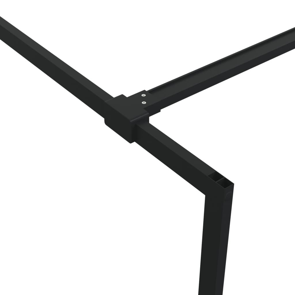 Walk-in suihkuseinäke musta 80x195 cm kirkas ESG-lasi - Sisustajankoti.fi