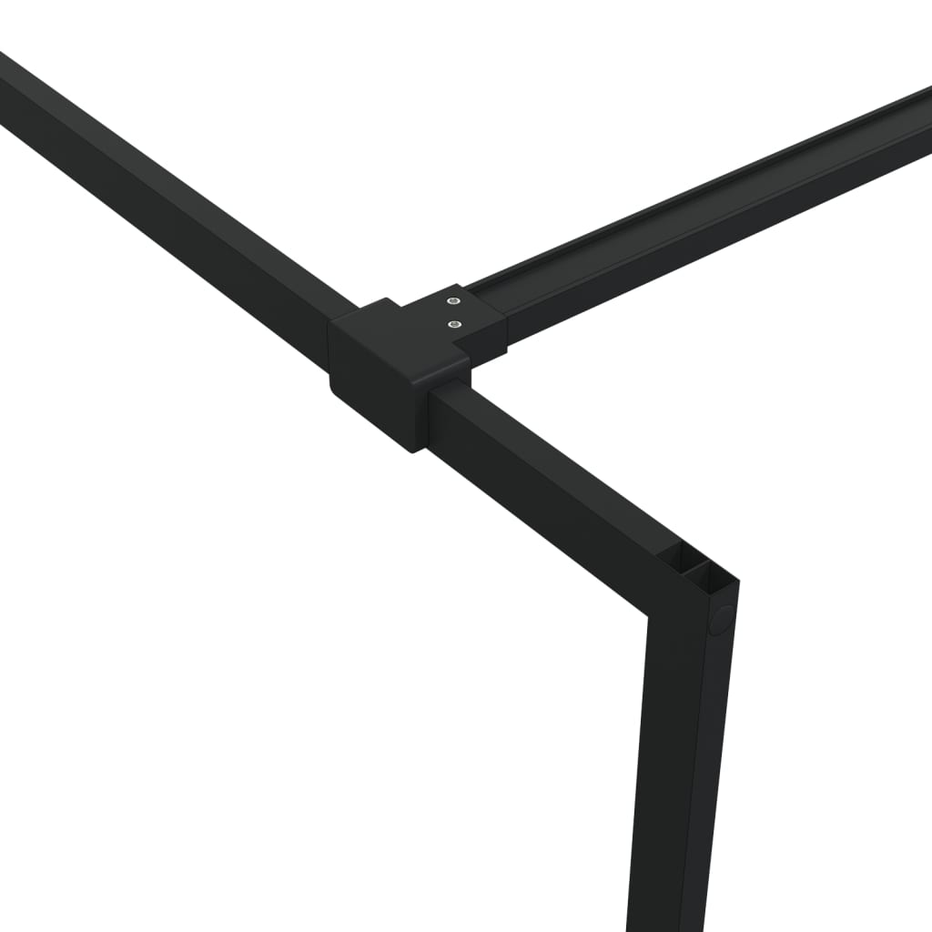 Walk-in suihkuseinäke musta 90x195 cm kirkas ESG-lasi - Sisustajankoti.fi