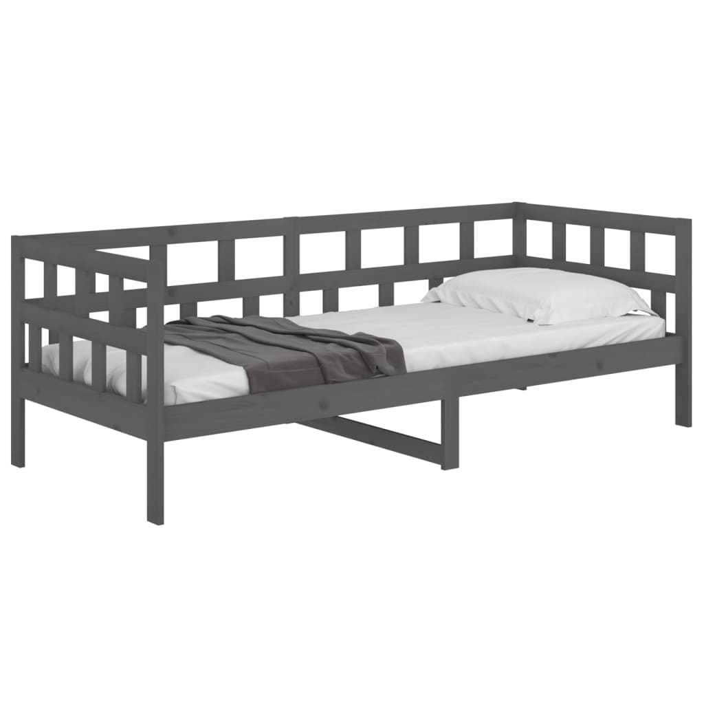 Sohvasänky harmaa täysi mänty 80x200 cm - Sisustajankoti.fi