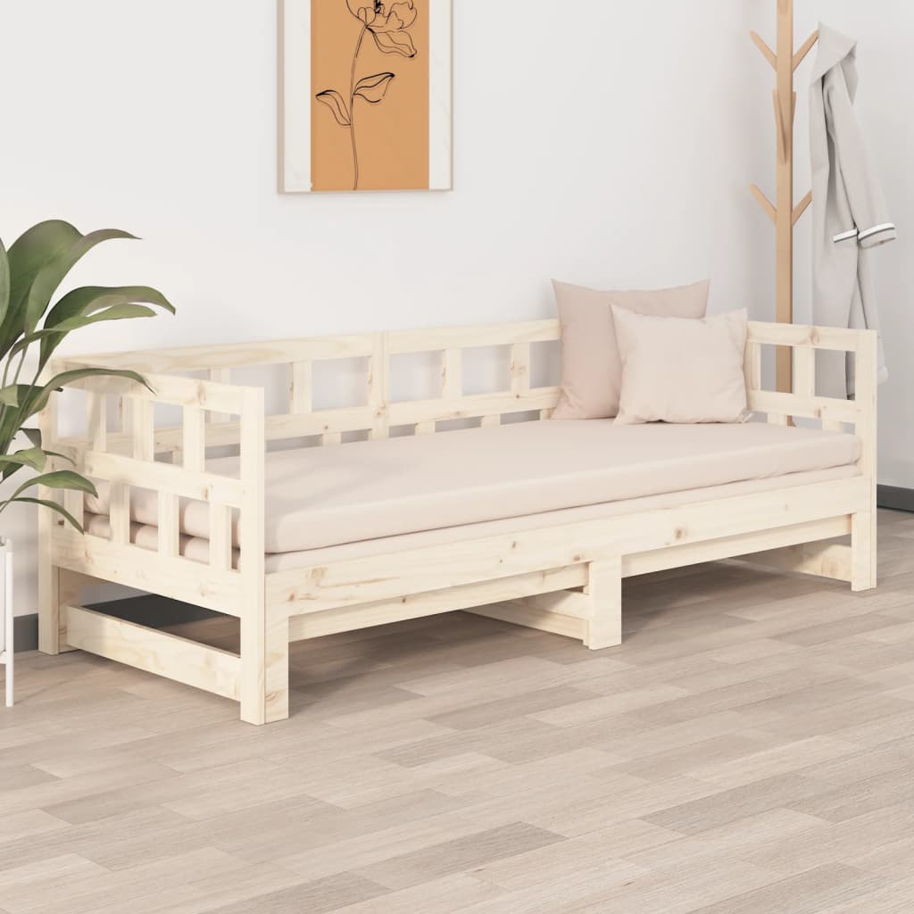 Sohvasänky ulosvedettävä täysi mänty 2x (80x200) cm - Sisustajankoti.fi