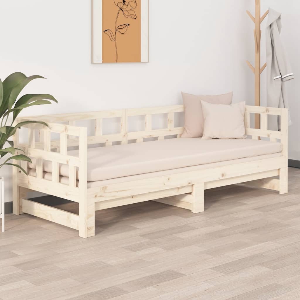 Sohvasänky ulosvedettävä täysi mänty 2x (90x190) cm - Sisustajankoti.fi