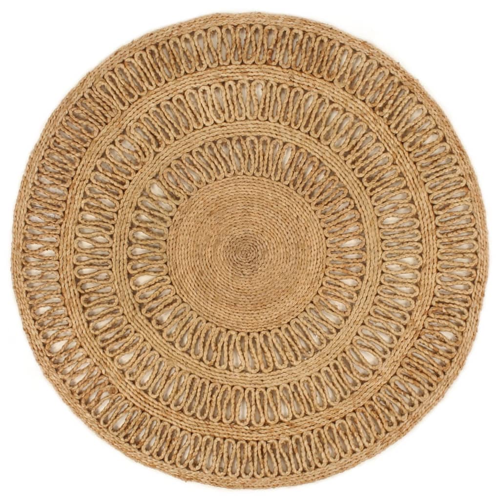 Matto käsinpunottu juutti 90 cm pyöreä - Sisustajankoti.fi