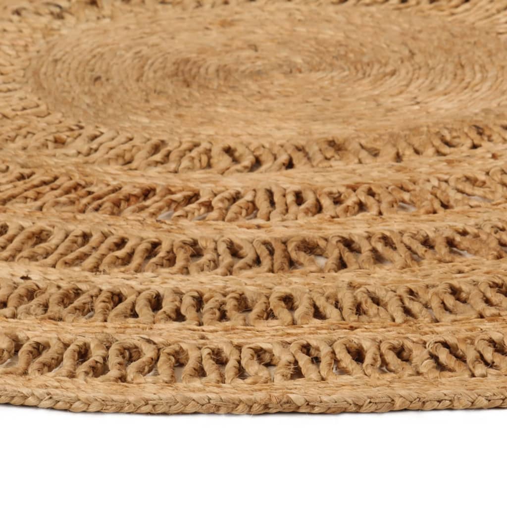 Matto käsinpunottu juutti 90 cm pyöreä - Sisustajankoti.fi