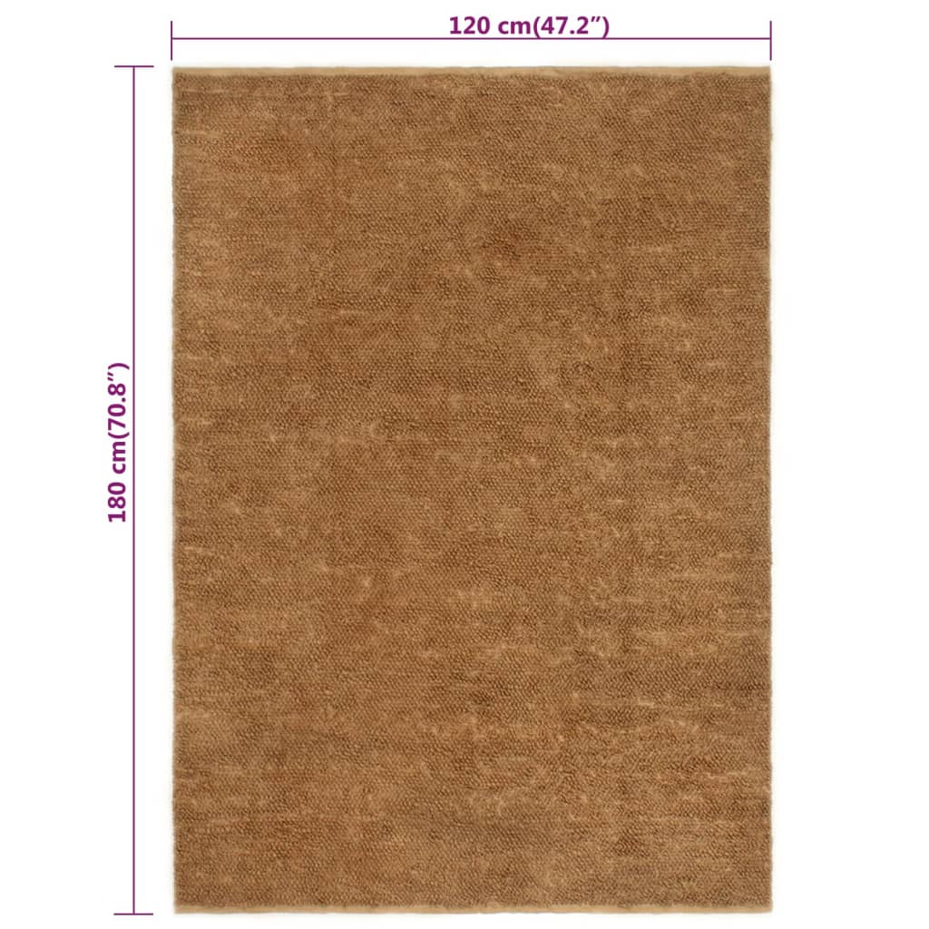 käsintehty silmukkanukkamatto 120x180 cm juutti ja puuvillaa - Sisustajankoti.fi