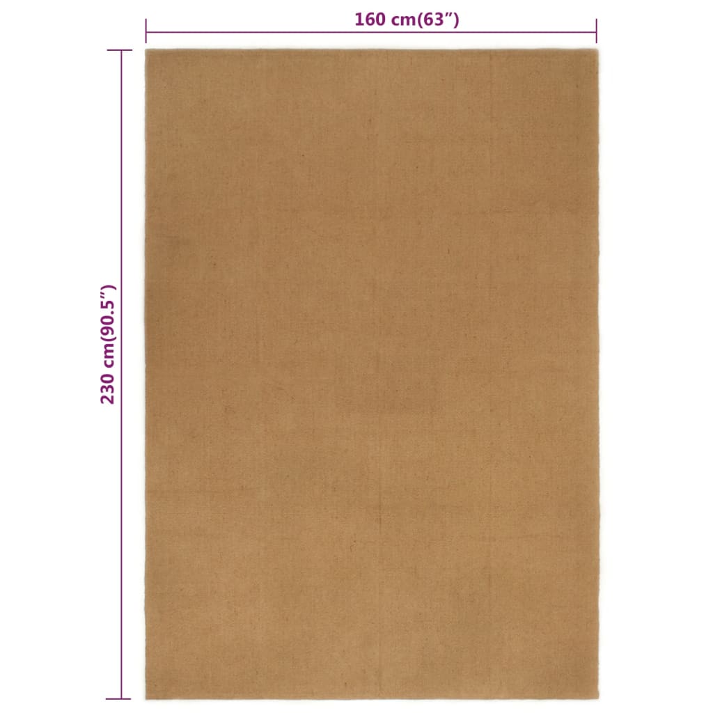 matto 160x230 cm juutti suorakaide - Sisustajankoti.fi