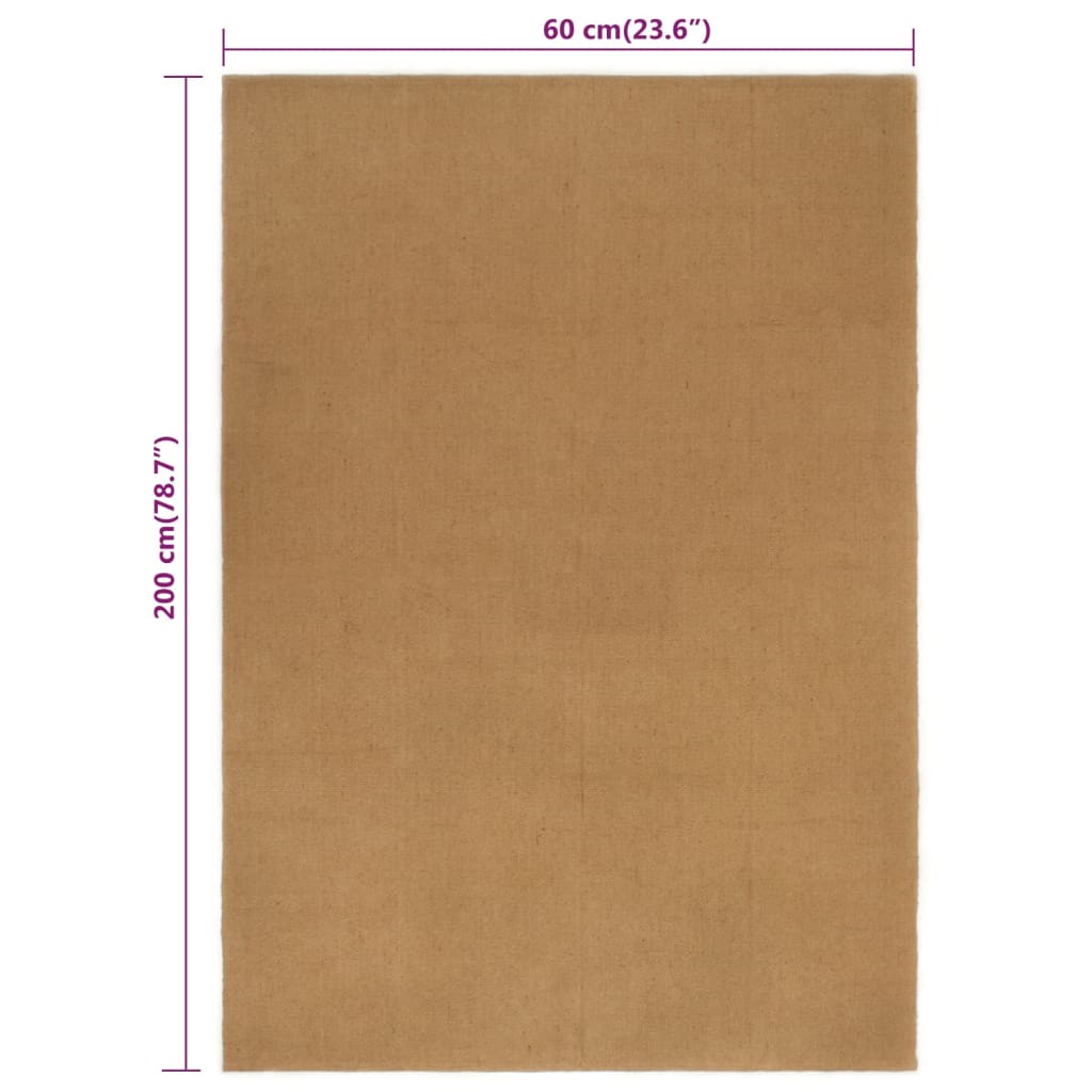 Eteismatto 60x200 cm juutti suorakaide - Sisustajankoti.fi