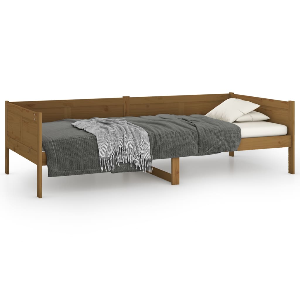 Sohvasänky hunajanruskea täysi mänty 90x190 cm - Sisustajankoti.fi