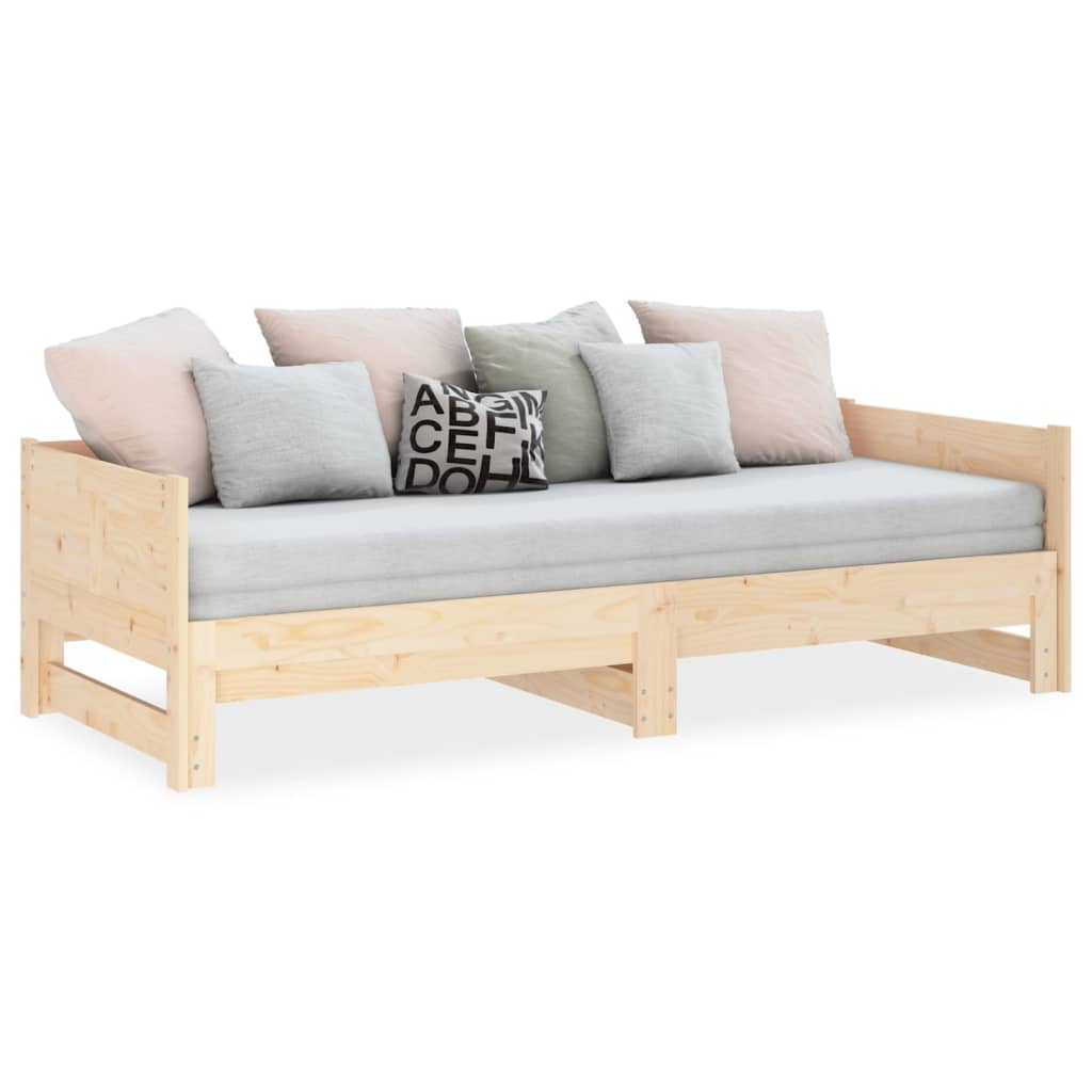 Sohvasänky ulosvedettävä täysi mänty 2x (90x200) cm - Sisustajankoti.fi